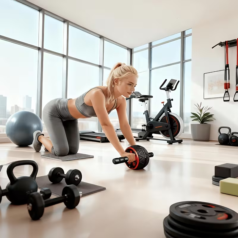 عجلة تمارين البطن وسجادة الركب - مراجعة Sports Equipment Images وسعره
