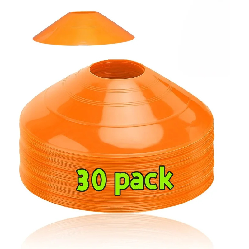 30 قطعة من أقماع تدريب كرة الق - مراجعة Football Training Cone وسعره