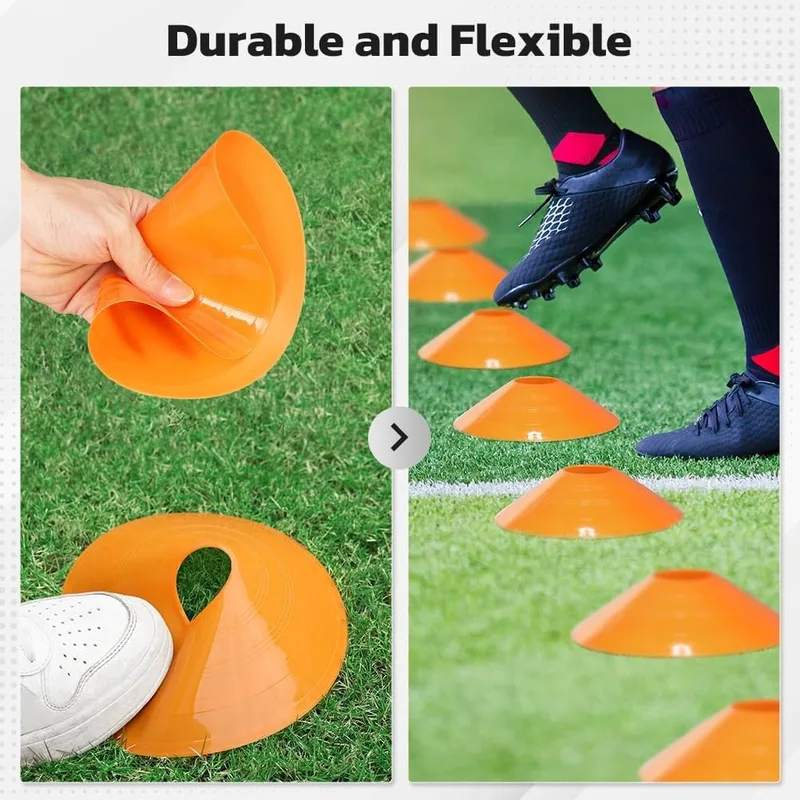 30 قطعة من أقماع تدريب كرة الق - مراجعة Football Training Cone وسعره