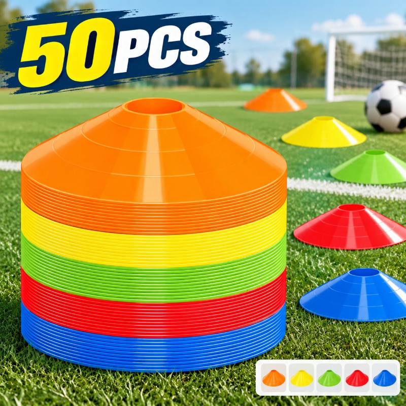 قرص علامة كرة قدم سميك بفتحة د - مراجعة Football Training Cone وسعره