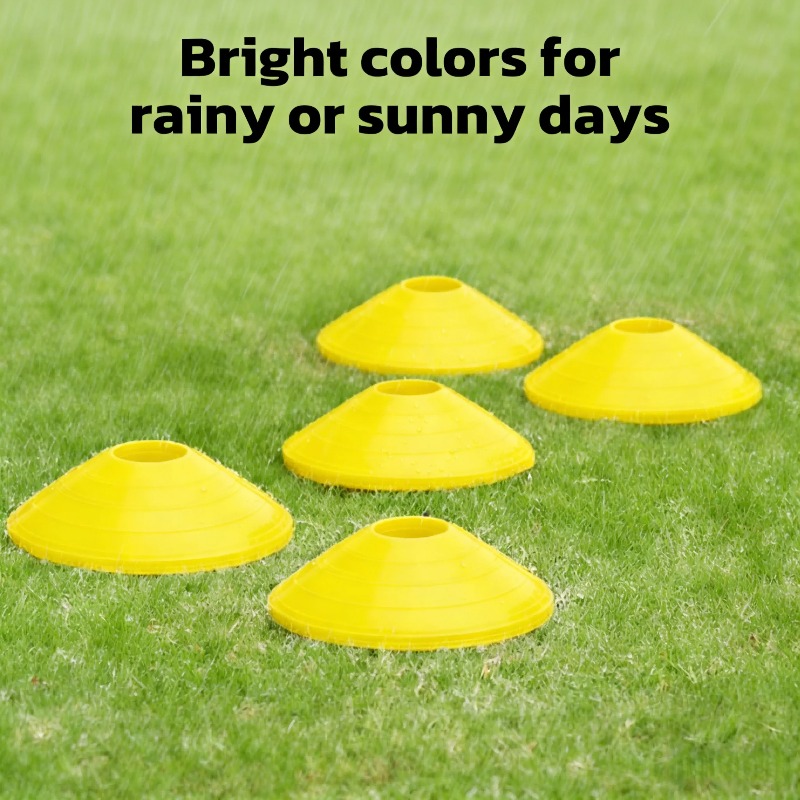 قرص علامة كرة قدم سميك بفتحة د - مراجعة Football Training Cone وسعره