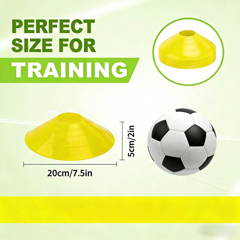 قرص علامة كرة قدم سميك بفتحة د - مراجعة Football Training Cone وسعره