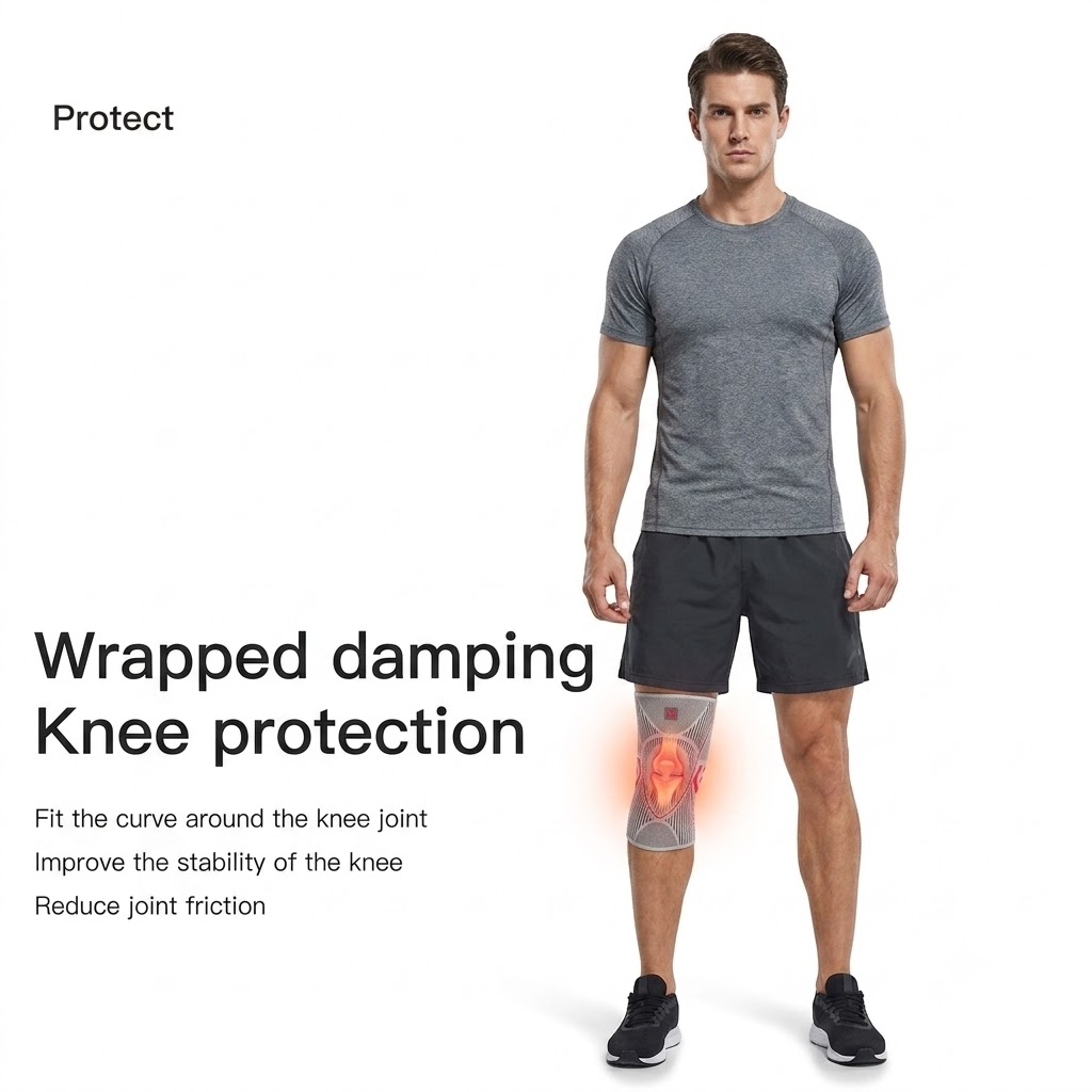 واقي ركبة ضاغط للركبة، دعامة ر - مراجعة Volleyball Knee Pad وسعره