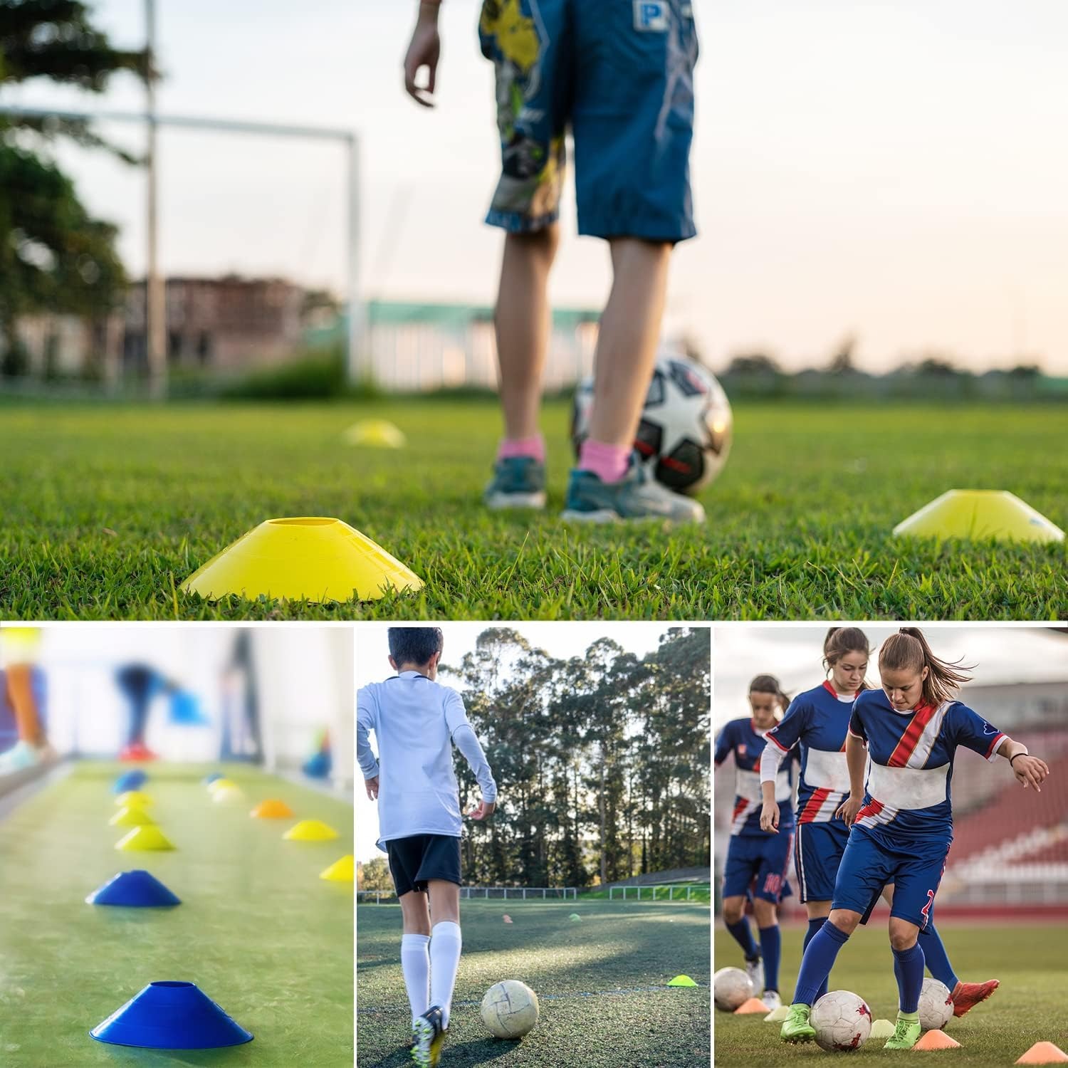 مجموعة من 25 قطعة من أقماع الت - مراجعة Football Training Cone وسعره