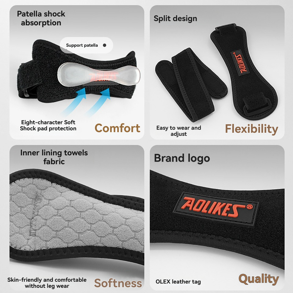 AOLIKES 1 قطعة دعامة الرضفة ال - مراجعة Volleyball Knee Pad وسعره