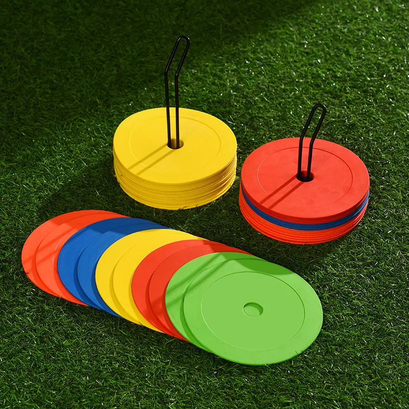 قرص تحديد مخاريط مسطحة لكرة ال - مراجعة Football Training Cone وسعره