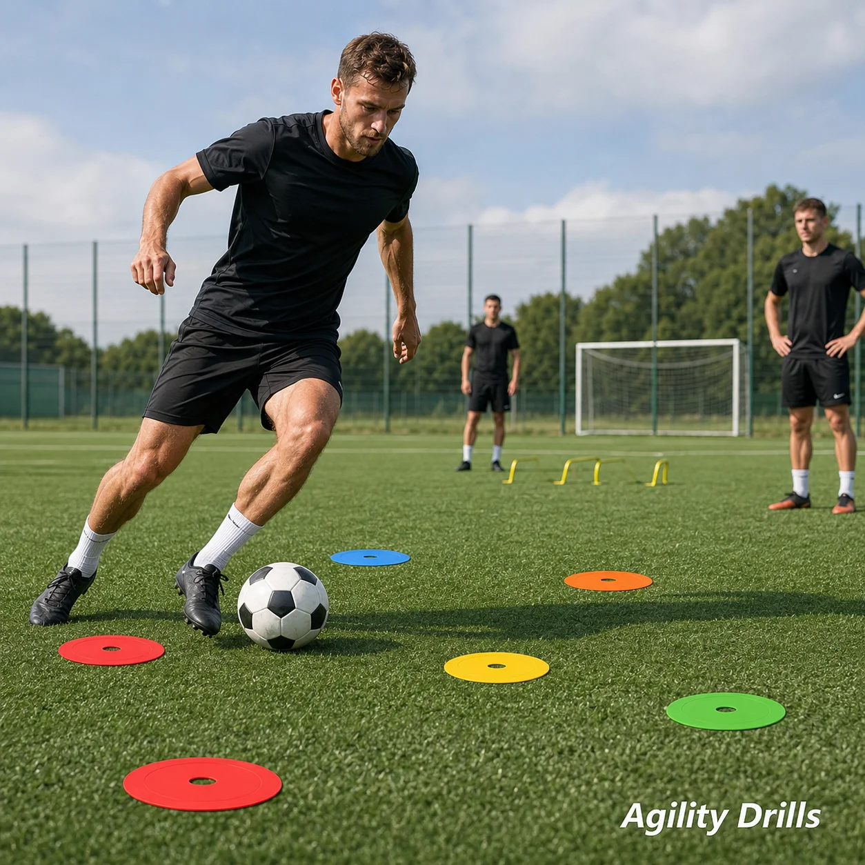 10 قطع من أقراص التدريب على كر - مراجعة Football Training Cone وسعره